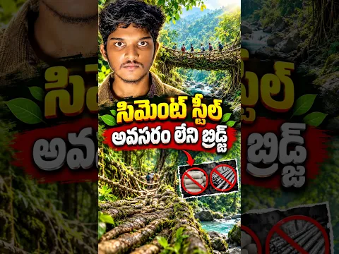 A Bridge Made Without Cement or Steel! 😱🌉#ktdeepthinker #factsintelugu #telugu