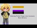 Making flags for Pride Month into humans Part 1-Non-Binary