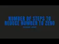 Number of Steps to Reduce Number to Zero Leetcode Easy