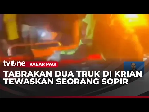 Dua Truk Alami Kecelakaan, Satu Sopir Tewas Tertabrak