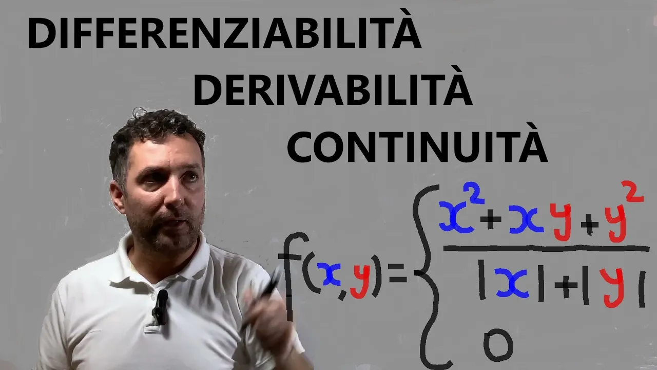 Differenziabilità ,derivabilità, continuità funzioni a due variabili