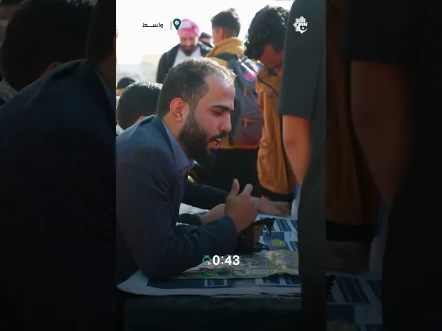 ⁣القرآن الكريم رفيق الزائرين في مسيرهم نحو مرقد الإمام الكاظم عليه السلام