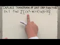 Laplace Transform of Unit Step Function AEM 1