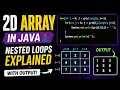 2D Arrays in Java Explained Nested Loops Output