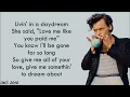 Harry Styles - Daydreaming (lyrics)