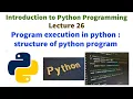 Python Program Execution Explained Step-by-Step Guide Contents structure of Python Program VTU