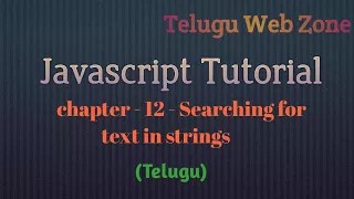 Javascript tutorial course - 12