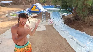 funk bros insane backyard waterslide