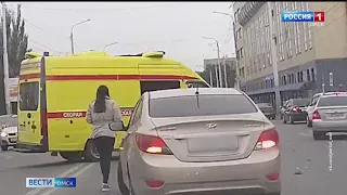 На Красном Пути иномарка на полном ходу сбила женщину