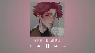 Not Allowed TV Girl Slowed Rewerb With My Artwork 