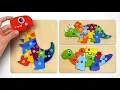 Colors Numbers with Dinosaur Puzzles Preschool Fun for Kids