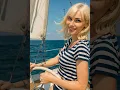 Download Lagu Anchors Away Sea Breeze Joy. AI Platinum Blonde model  #beauty #sailing #summer #blonde