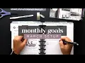 PLAN WITH ME SETTING UP MY MARCH MONTHLY GOALS FOR PRODUCTIVITY SUCCESS