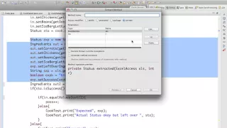 Refactor extract method in eclipse STS