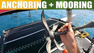 How to anchor or moor your catamaran  Multicam tutorial with commentary