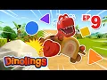 EP9 Vroom Dino Car Wheels Learn Shapes Season 2 Dinolings Pinkfong Dinosaurs for Kids
