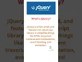 jquery What is jQuery