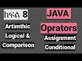 JAVA TUTORIAL 8 JAVA Operator