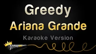 ariana grande greedy karaoke version 