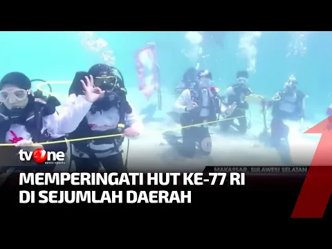 Memperingati HUT RI Ke-77, Ratusan Warga Melakukan Kirab Bendera Merah Putih