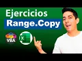 Excel Macro Course Exercises with the VBA Range Copy Property