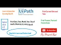 Date and Time in Uipath