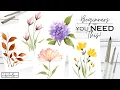 ATTENTION BEGINNERS The Only Brush Strokes You Need to Get Started Watercolor Painting