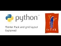 Tkinter Pack and Grid explained Pack layout and Grid Layout example in tamil