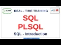 Class - 2 SQL PLSQL Real-time training SQL Introduction 09-06-22