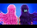 Lagu One Colored Makeover ❤️💙💜 Viral Mermaid Makeover