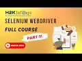 Log4j in Selenium WebDriver-Part-11 - H2KInfosys