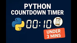 Build a Simple Countdown Timer in Python Project for Beginners in 3 Min SoumyadeepMahato-2008