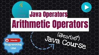 Java Arithmetic Operators In Telugu Java Course in Telugu