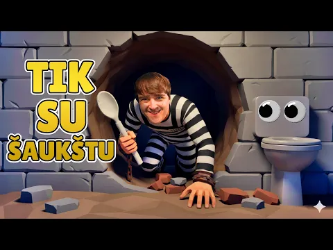 Video Thumbnail: PABĖGAU IŠ KALĖJIMO - TIK SU ŠAUKŠTU!