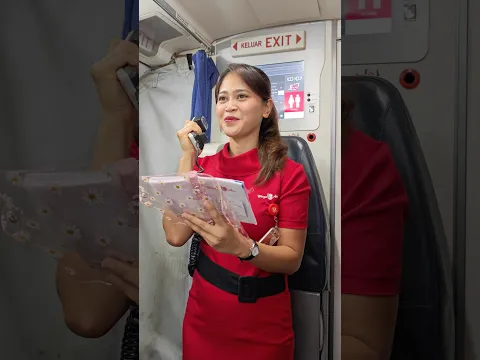 Announcement Pramugari Cantik Wings Air  Dalam Pesawat 🥰🥰👍👍