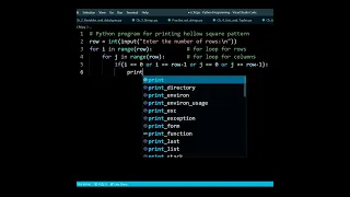 How to print Hollow pattern in Python