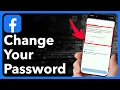 How To Change Password On Facebook