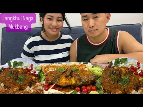 Download MP3 Deep fried Whole fish curry mukbang, with hubby ❤️|| 3 king chilli || veggies