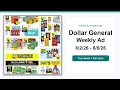 Dollar General Weekly Ad 26 - 26 Top 10 Deals