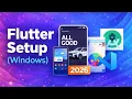 Flutter Installation on Windows 2026 Full Setup Guide with VS Code Android Studio
