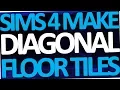 How to make diagonal floor tiles in Sims 4