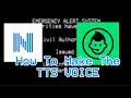 How To Make The TTS Voice And The Tones For Your EAS Scenarios