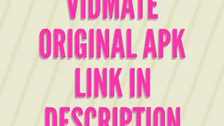 Original Vidmate Apk Link To Download 