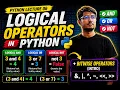 Master Python Logical Operators AND OR NOT Bitwise Basics lec-6 data science series