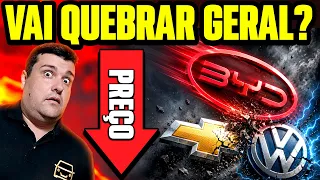 PREÇOS CAEM NOVAMENTE! BYD AMASSA GM, RENAULT E NISSAN DESISTEM DE AUMENTO mas FIPE DESPENCA FORTE!