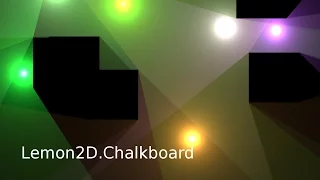 Lemon2D LWJGL Java Game Engine - Improved Anti-aliased Chalkboard Atmospheric Lighting