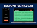 Responsive Menu Create using HTML CSS webIQ