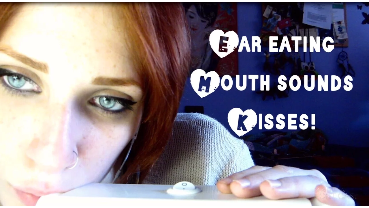 ASMR ❤ CLOSE UP! Ear Eating, MOUTH SOUNDS & Kisses!