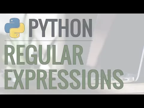 Python Tutorial: re Module - How to Write and Match Regular Expressions (Regex) - YouTube thumbnail