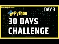 Python 30 Days Challenge Python Variables Day 3 Zero to Hero in 30 Days